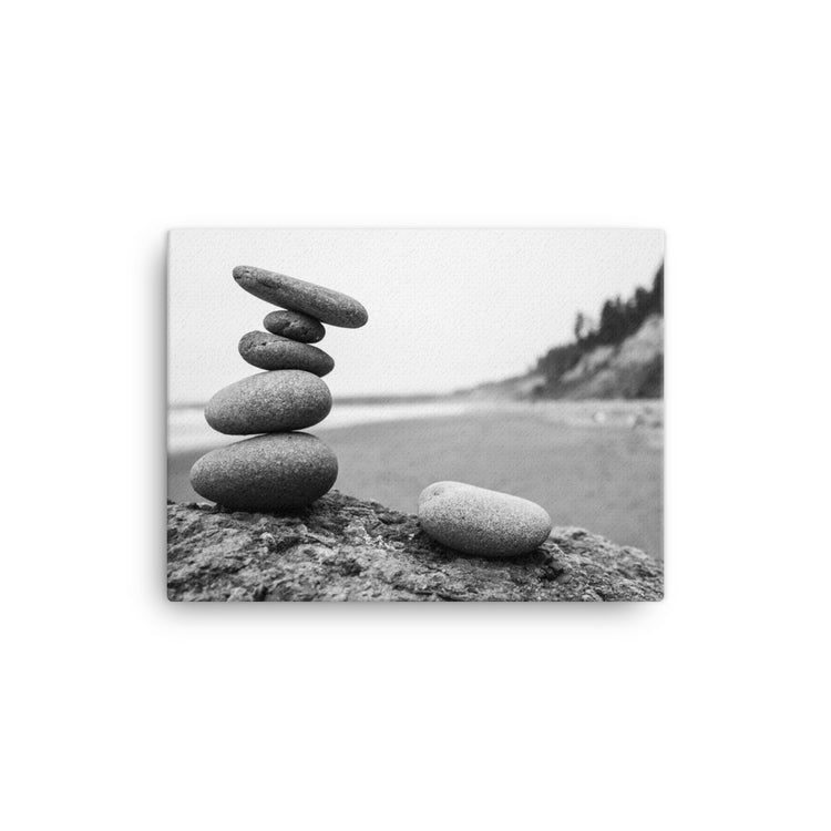 Ruby Beach Cairn Canvas Print