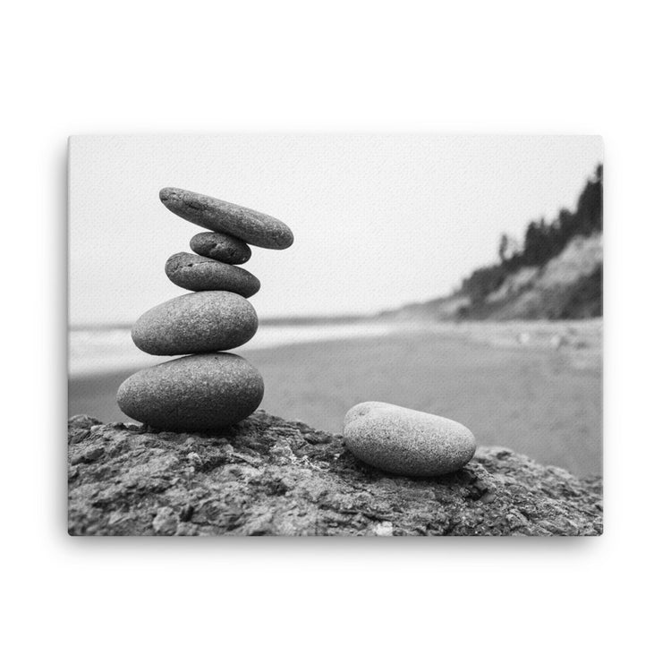 Ruby Beach Cairn Canvas Print
