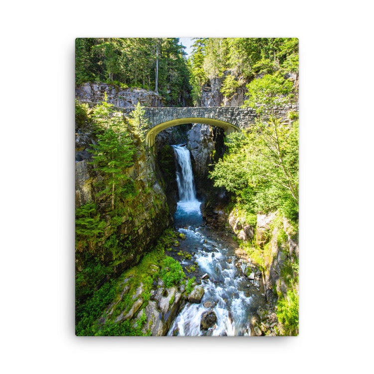Christine Falls Bridge Mt. Rainier National Park Canvas Print