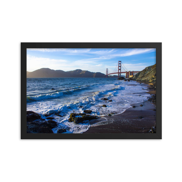 Golden Gate Bridge Sunset Framed Print