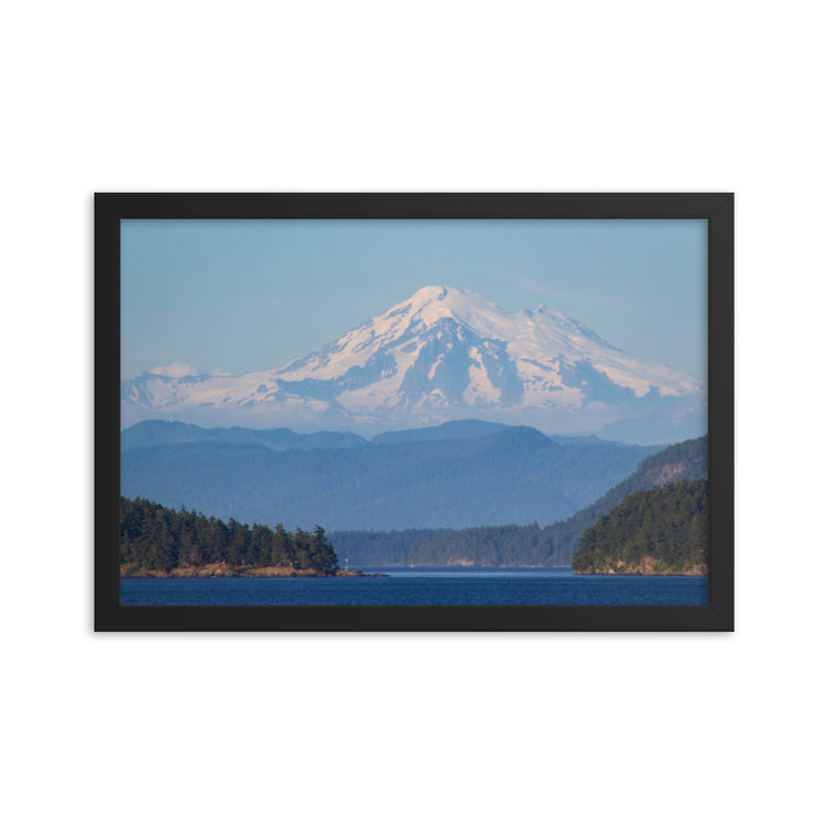 Mt. Baker Sunset Lámina enmarcada