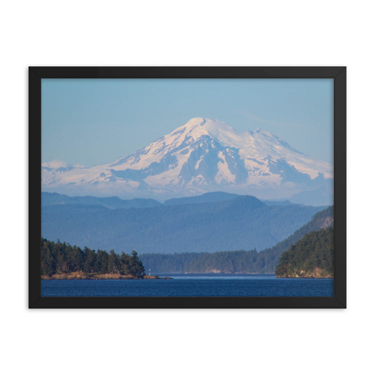 Mt. Baker Sunset Lámina enmarcada