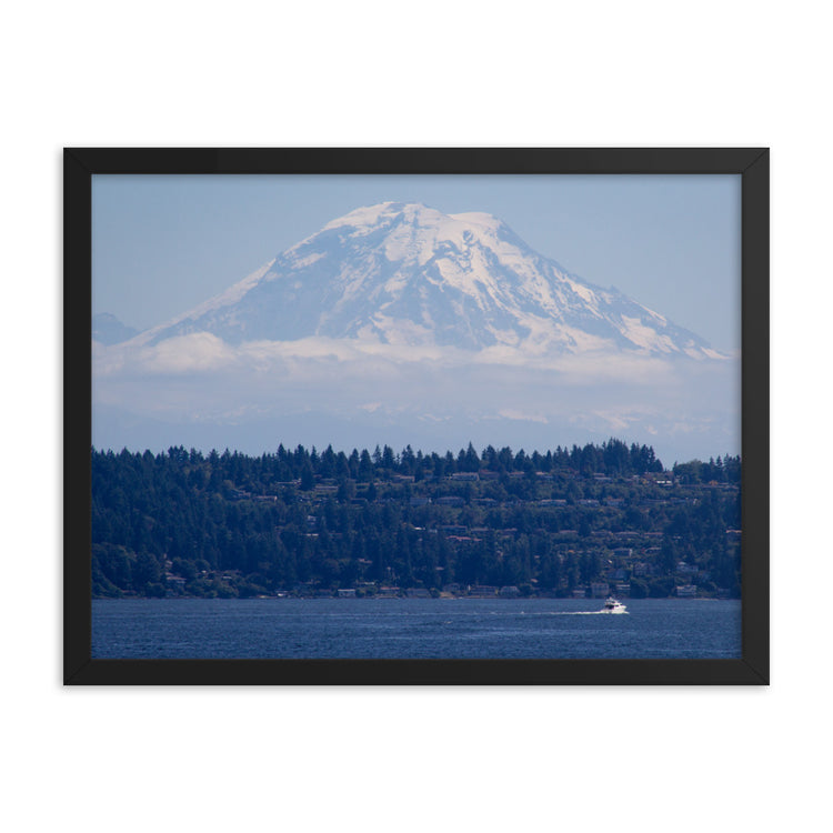 Mt. Rainier Puget Sound Framed Print
