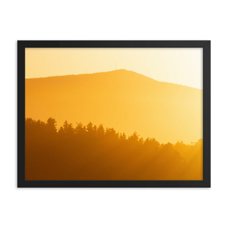 Creamsicle PNW Sunset Framed Print