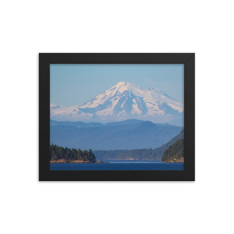 Mt. Baker Sunset Lámina enmarcada