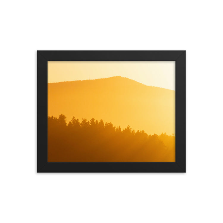 Creamsicle PNW Sunset Framed Print