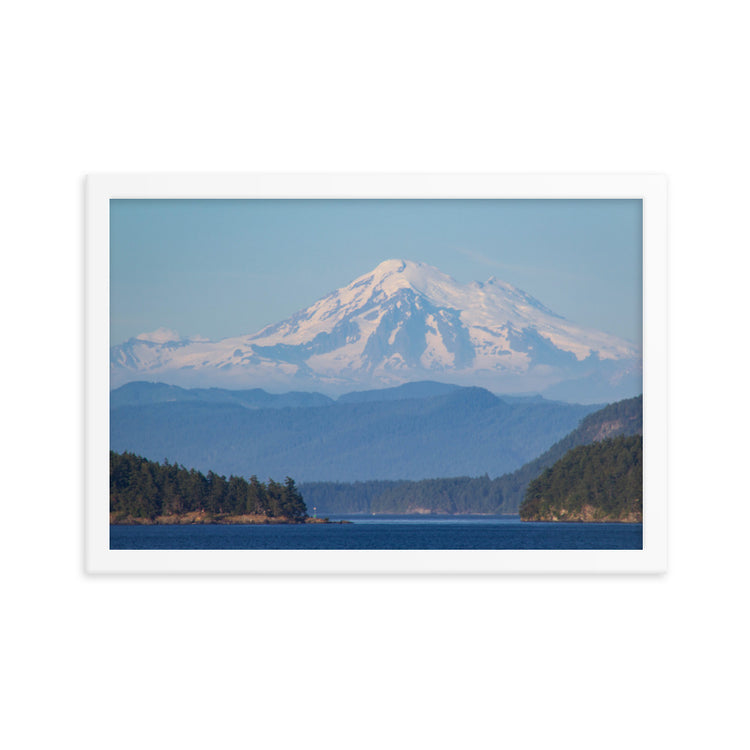Mt. Baker Sunset Lámina enmarcada