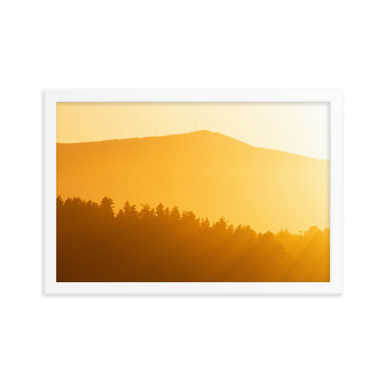 Creamsicle PNW Sunset Framed Print