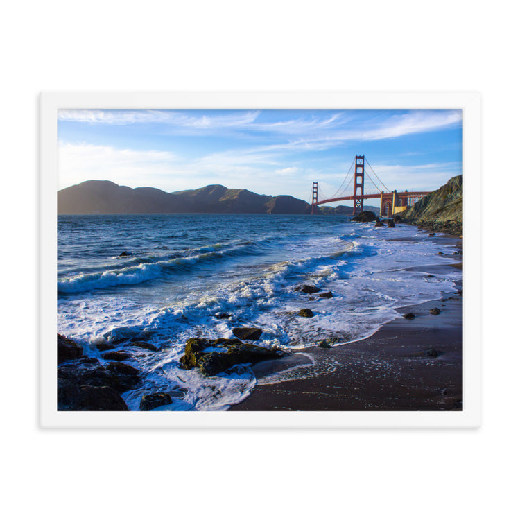 Golden Gate Bridge Sunset Framed Print