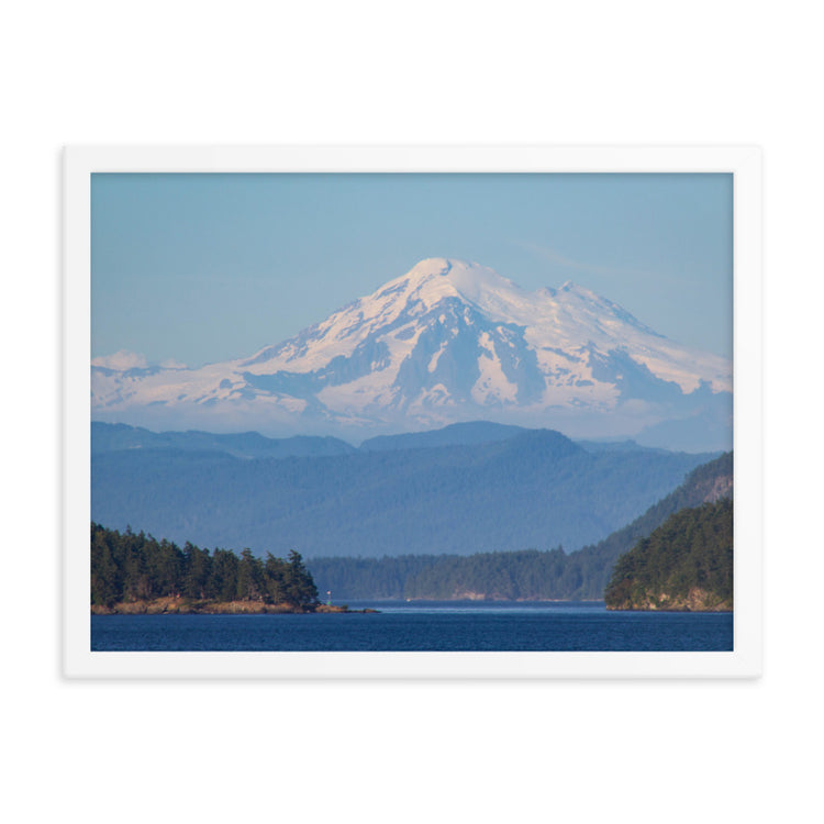 Mt. Baker Sunset Lámina enmarcada