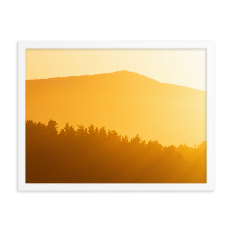 Creamsicle PNW Sunset Framed Print