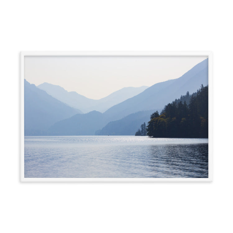 Lámina enmarcada Parque Nacional Olímpico Lake Crescent
