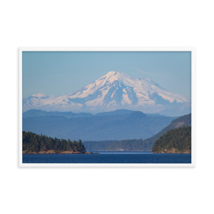 Mt. Baker Sunset Lámina enmarcada
