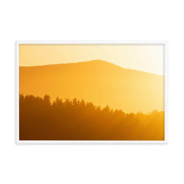 Creamsicle PNW Sunset Framed Print