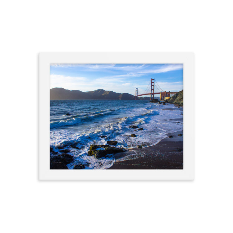 Golden Gate Bridge Sunset Framed Print