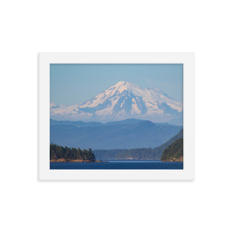 Mt. Baker Sunset Lámina enmarcada