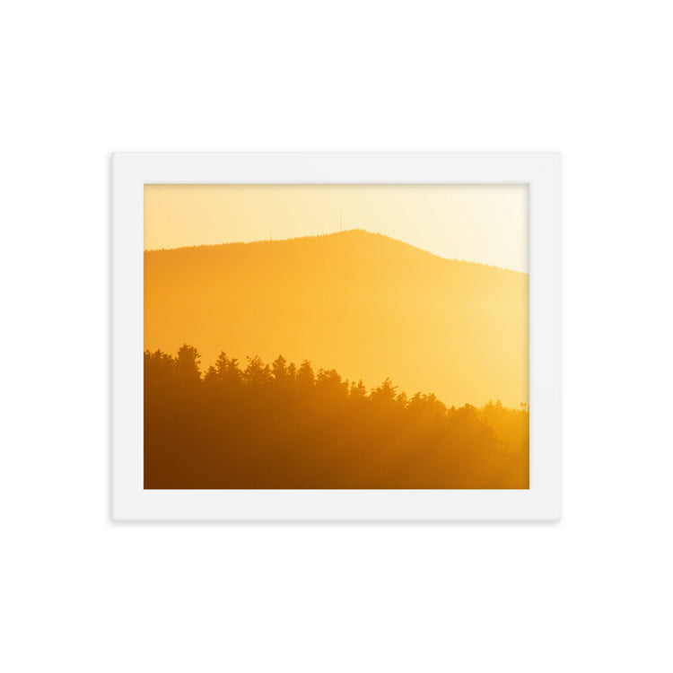 Creamsicle PNW Sunset Framed Print