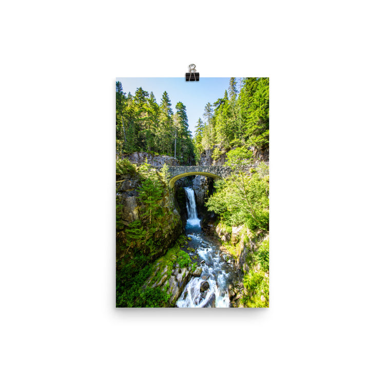 Christine Falls Bridge Mt. Rainier National Park Print