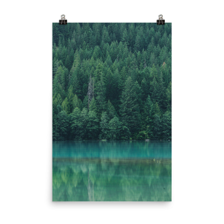 Impresión de reflejo del lago Diablo