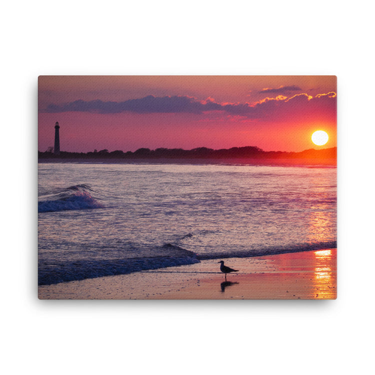 Cape May Lighthouse Sunset Canvas Print