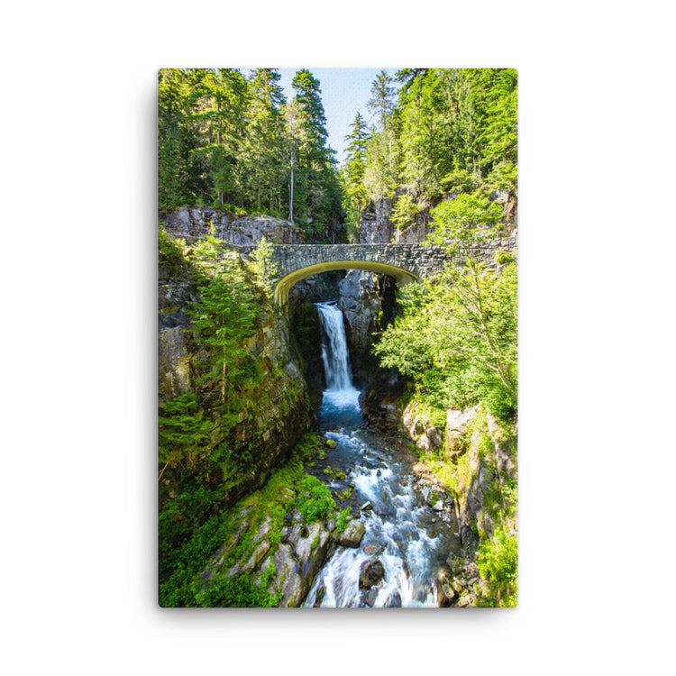 Christine Falls Bridge Mt. Rainier National Park Canvas Print