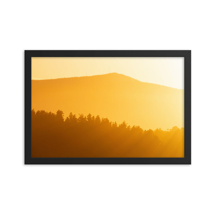 Creamsicle PNW Sunset Framed Print