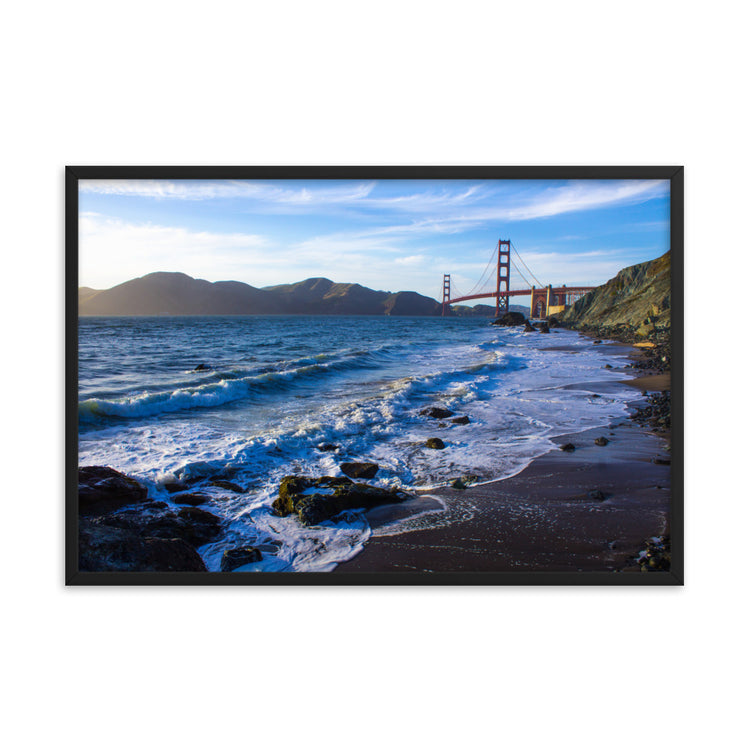 Golden Gate Bridge Sunset Framed Print