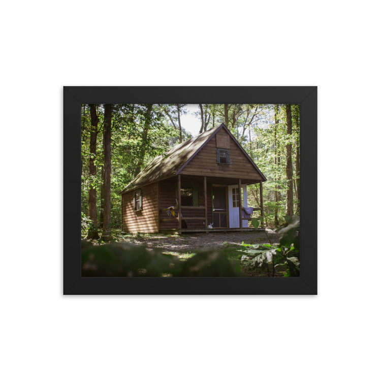 Pennsylvania Log Cabin Framed Print