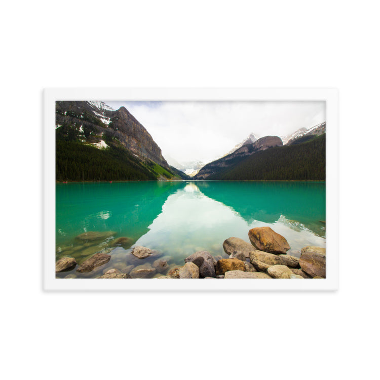 Lámina enmarcada Parque Nacional Lake Louise Banff