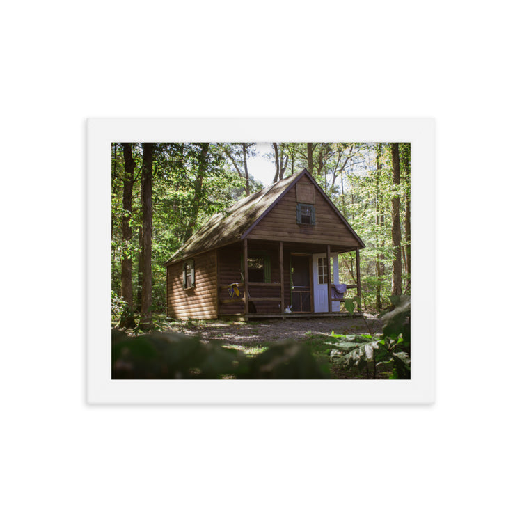 Pennsylvania Log Cabin Framed Print