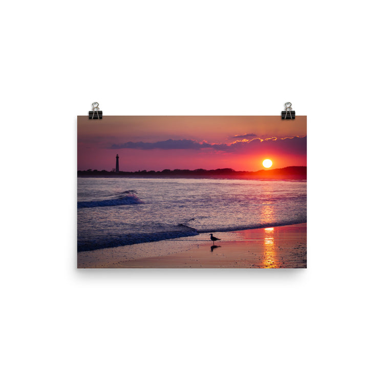 Cape May Lighthouse Sunset Print